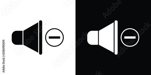 Foto Decrease volume icon set