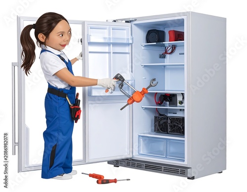 Repairing a Refrigerator.