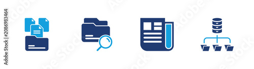 фотографія Knowledge base icon set