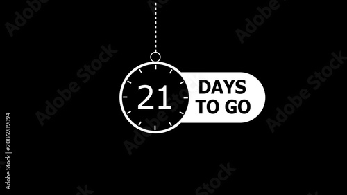 Φωτογραφία 21 days to go illustration