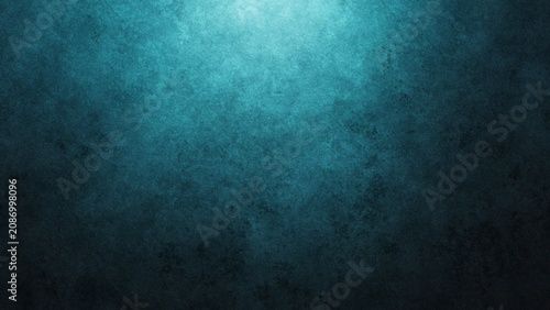 Quadro su tela Dark Halloween background with eerie blue light emanating from above creating a
