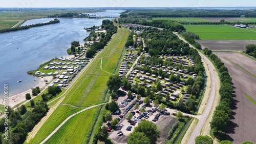 Aerial of a possible location for a barracks in Zeewolde, Flevoland. The site is mentioned as a possible location for a new Defence barracks for the Dutch Armed Forces.