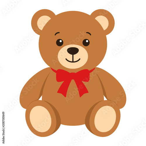Fotografía Cute teddy bear smiles warmly