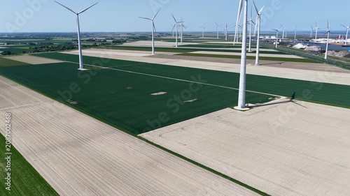 Aerial of the Oostpolder near Eemshaven, Groningen