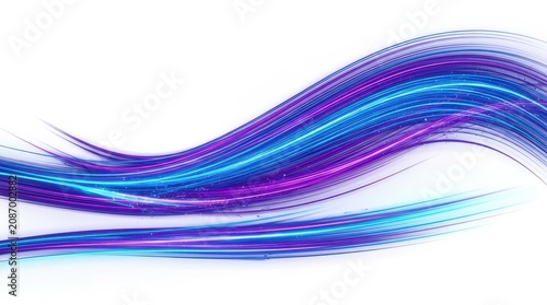 Light Trails Form a Dynamic Abstract Background with Vibrant Colors and Flowing Lines Featuring Digital, Art, Futuristic