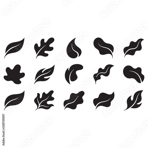 Abstract Organic Blob Shapes Vector Set 