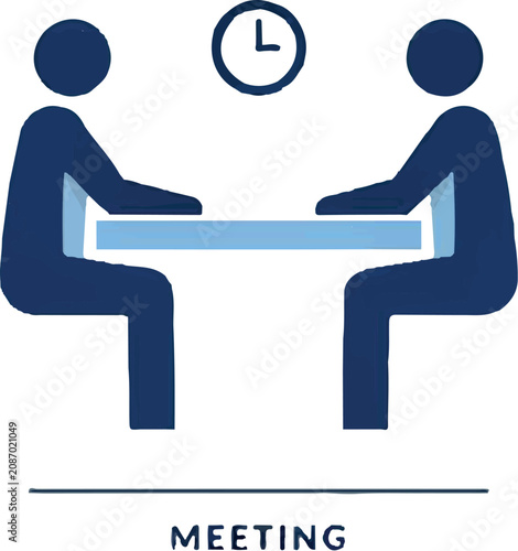 business meeting conference icon vector illustration design