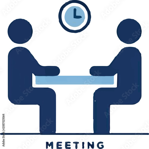 business meeting discussion icon vector illustration design