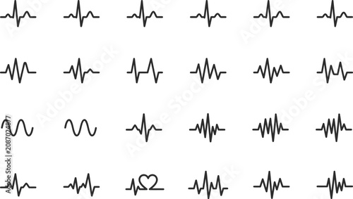 Collection of various line graphs and waveforms