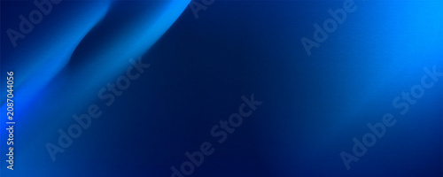 Schilderij op canvas Dark blue and bright blue gradient with smooth blending, creating a sleek and mo