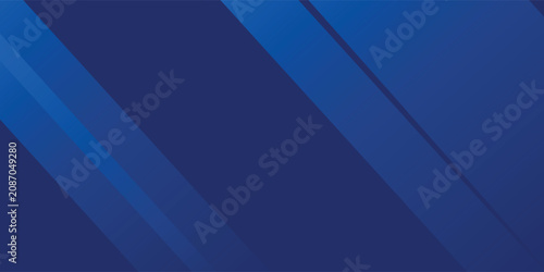 Obraz na plátně Abstract blue background with glowing geometric lines