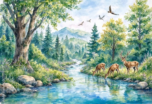 river in the forest