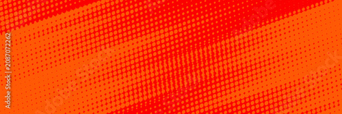 Abstract Sports Background with Orange and Red Gradient Brushstrokes and Halftone Effect