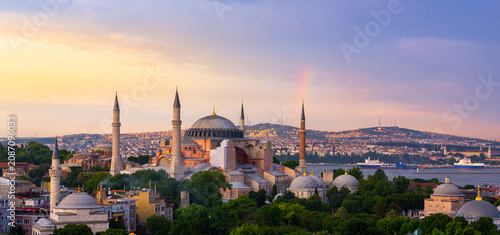 Valuable photographs from the period when Hagia Sophia was a church.