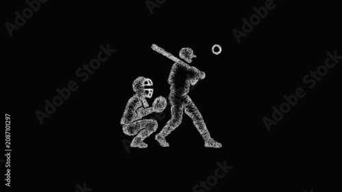 Sketch strikeout icon animation - smooth progressive reveal