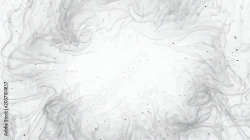 ?Dynamic ink splatter animation reveals bold 2027 text on swirling background