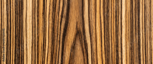 Zebrawood texture with striking linear grain seamless exotic hardwood surface background