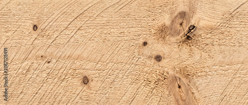 Obraz na plátně Rough sawn wood texture with seamless weathered grain background for rustic wall