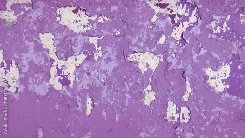 purple paint on a wall