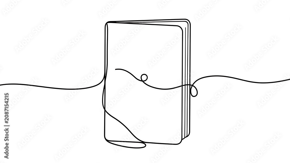 Obraz premium Minimalist notebook sketch on white background.