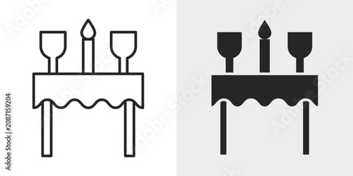 Cuadro en lienzo Ultimate Feast Icon represents abundant meals, festive dining, and special celebrations