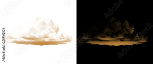 Foto Dust cloud explosion with brown sand particles, realistic desert smoke plume on
