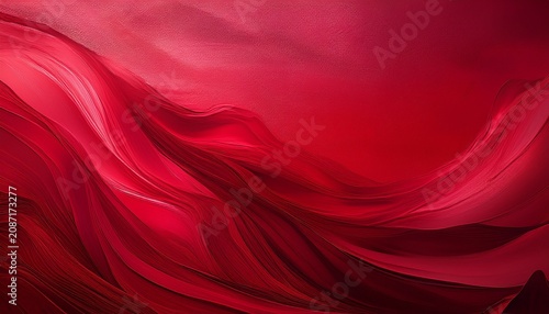 Ombre Crimson Red Textured Abstract Artwork