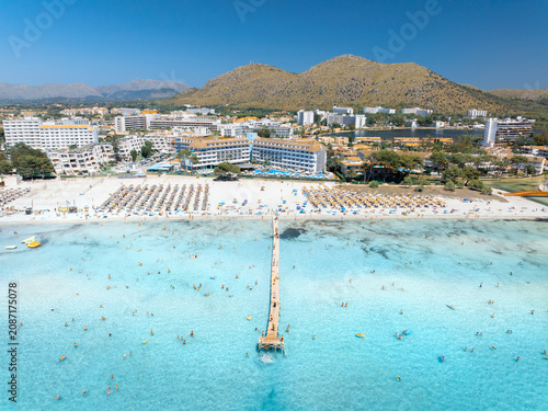 Aerial drone view of Playa ...