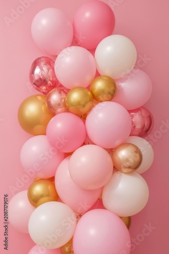 Colorful Balls in Various Sizes and Shades Spread out on a Flat Surface for D...