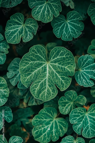 Green Leaves Cover the Ground in a Garden During the Daytime in a Warm Season