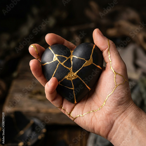 Hand Holding Cracked Geode with Sparkling Crystal Interior Close Up