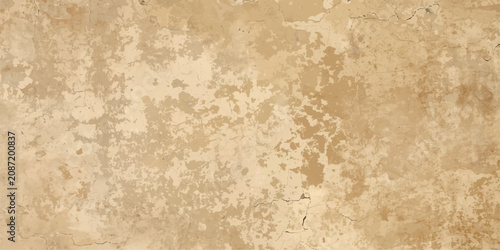 Konstfotografi Vintage aged parchment paper texture background with old wood grain, grunge anti