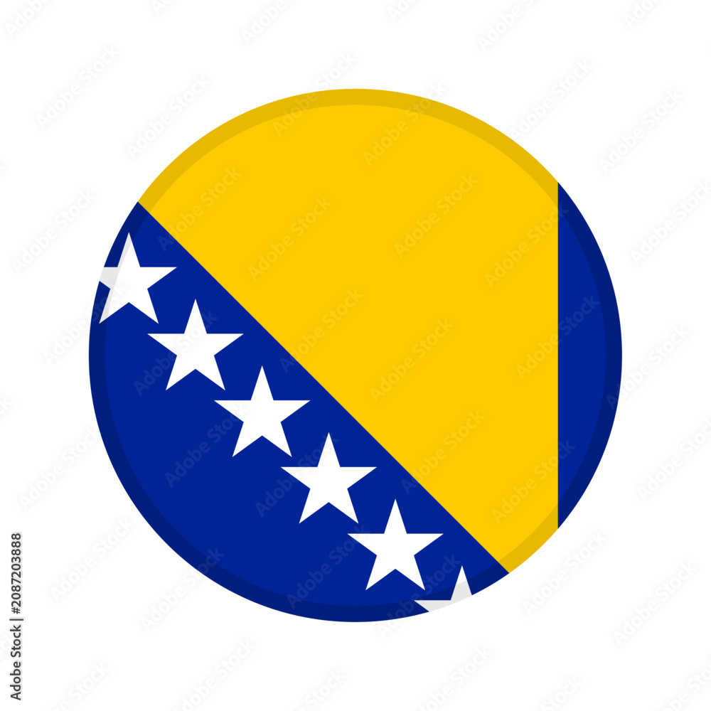 Ταπετσαρία Bosnia and Herzegovina flag circle icon