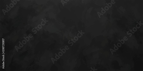 Tableau sur toile Organic black texture surface background, with soft cloudy tonal variation and subtle depth, abstract modern design for social media, banner and print