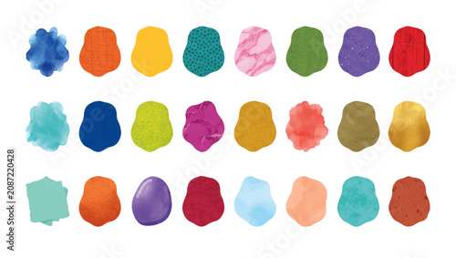 Colorful Organic Blob Pattern Background, colorful, organic blobs, abstract pattern, irregular shapes, hand drawn, painted shapes, colorful background, modern abstract, playful, geometric, minimal, 