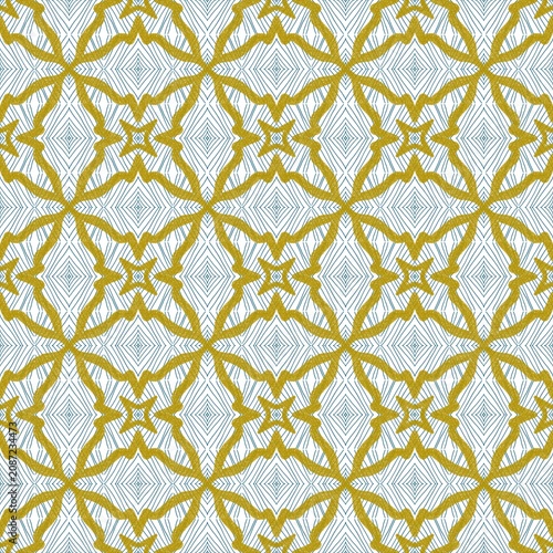 seamless pattern with golden ornament
