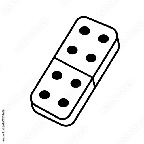 Domino Tile Doodle Icon