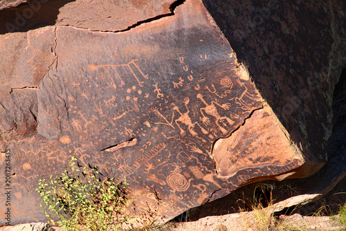 Obraz na plátně Rock Petroglyphs in Arizona