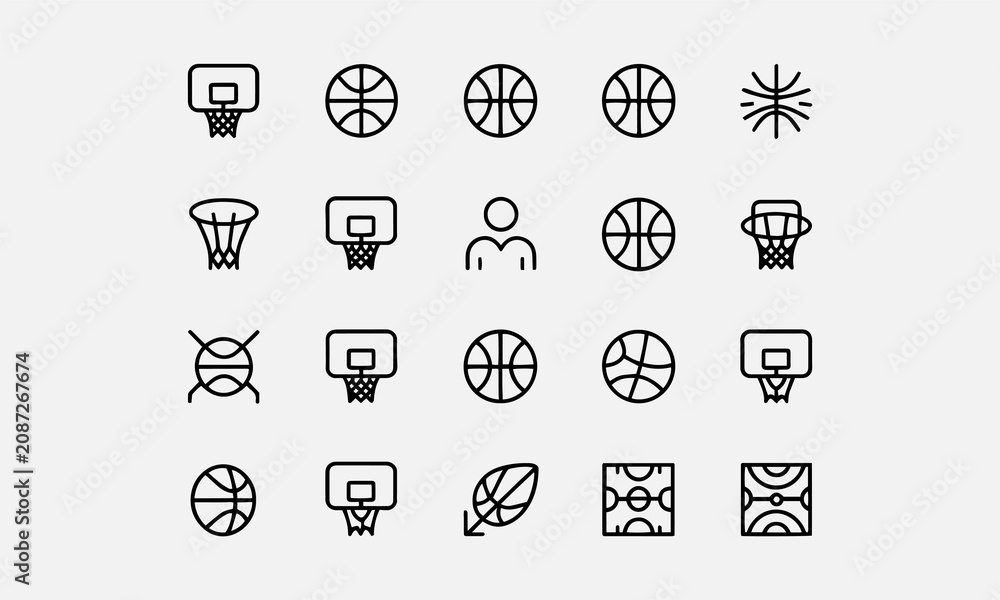 Fototapeta premium Three-Point of Basketball Vector 
