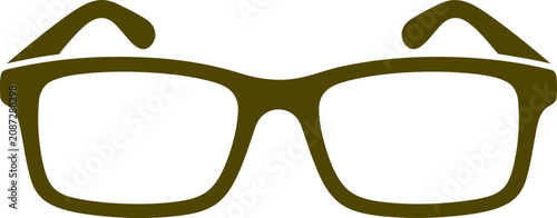 Quadro su tela Simple eyeglasses frame graphic icon with eyeglasses optometry eyesight