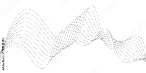 Foto Wave of the black lines
