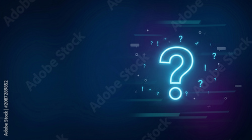 Question mark concept, concept for assessments, test, exam, quiz, puzzle, knowledge checks backgrounds, concept of help, concept of solution.