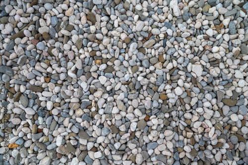 Background of river stones pile, beautiful smooth round stones