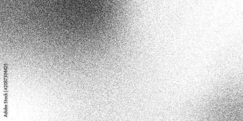 Stippled Grain noise of black irregular dots and grainy halftone fade effect with sand. Abstract Seamless brushed silver metal texture background with a rough grunge. Abstract Vector Subtle Hues
