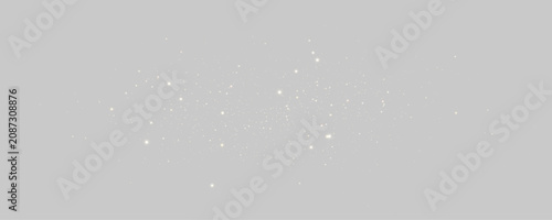 Fotografie Golden glitter swirl decorates a transparent PNG with radiant sparkle