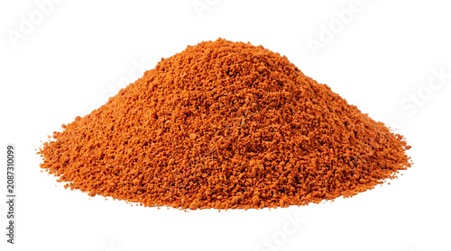 Small pile of orange spice powder