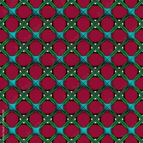 Red hexagon pattern seamless vector background
