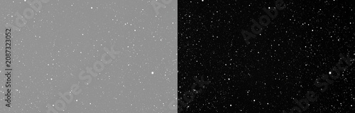 Bild auf Leinwand Symmetrical double deep space starfield template, horizontal starry universe galaxy texture widescreen backdrop