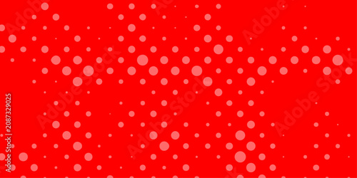 Konstfotografi Vibrant red halftone dots background abstract pop art comic style texture vector gradient dot pattern, template bold scarlet backdrop layout with fading circles design for banner presentation