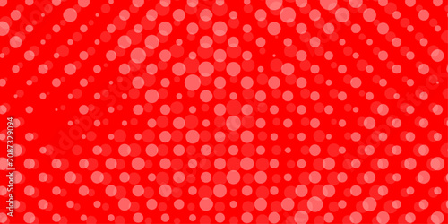 Canvastavla Vibrant red halftone dots background abstract pop art comic style texture vector gradient dot pattern, template bold scarlet backdrop layout with fading circles design for banner presentation